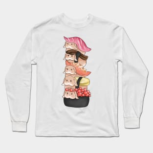 Vertical Sushi Rabbit Bunniesmee Long Sleeve T-Shirt